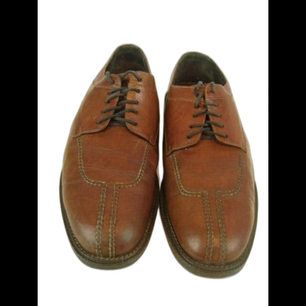 Mens COLE HAAN Country (Brazil) Brown Leather Split Toe Oxfords Brogues sz 9D